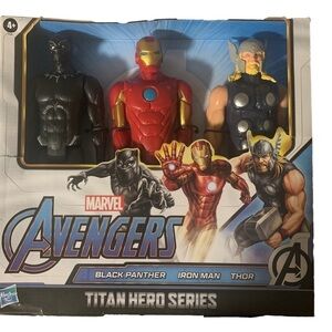 Marvel Avengers Titan Hero Series Action Figures Black Panther Iron Man Thor